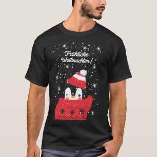 Merry Kerstmis Penguin Snow Animal Winter T-shirt