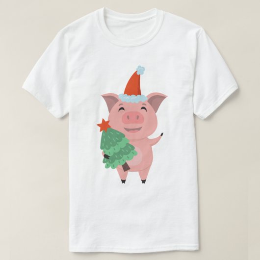 Merry Kerstmis Peppa Pig T-shirt (Design voorkant)