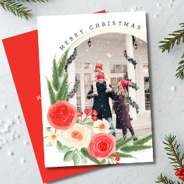 Merry Kerstmis - Persoonlijke foto Winter Floral