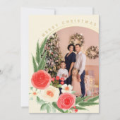 Merry Kerstmis - Persoonlijke foto Winter Floral (Voorkant)