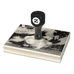 Merry Kerstmis Pet Rat Rubber Stempel