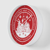 Merry Kerstmis Prettige feestdagen Winter Geperson (Hoek)