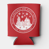 Merry Kerstmis Prettige feestdagen Winter Geperson Blikjeskoeler (Voorkant)