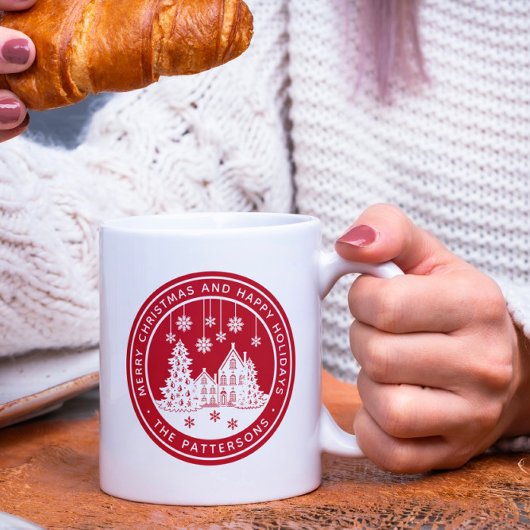 Merry Kerstmis Prettige feestdagen Winter Geperson Koffiemok