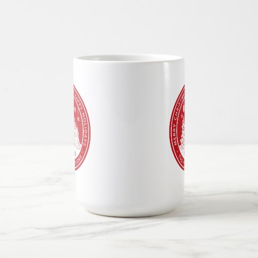 Merry Kerstmis Prettige feestdagen Winter Geperson Koffiemok (Center)