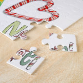 Merry Kerstmis Puzzle Noel Elf Legpuzzel (Zijkant)