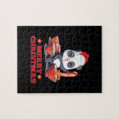 Merry Kerstmis Ramen Panda Japanse noedels Legpuzzel (Horizontaal)
