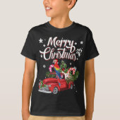 Merry Kerstmis - Red Truck Parrot Santa H T-shirt (Voorkant)
