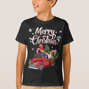 Merry Kerstmis - Red Truck Parrot Santa H T-shirt