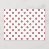 Merry Kerstmis Roos Pink Polka Dust Briefkaart (Achterkant)