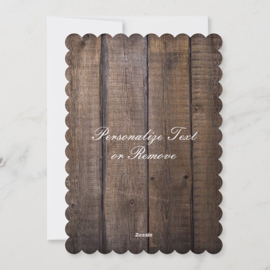 Merry Kerstmis Rustic Funny Cute Lijst Voeg foto t Feestdagenkaart (Achterkant)