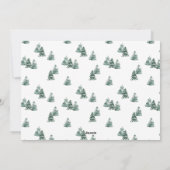 Merry Kerstmis Rustic Pines Vijf Foto Feestdagenkaart (Achterkant)