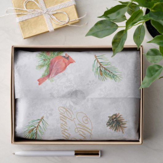 Merry Kerstmis  Santa Claus Collage Tissuepapier (Geschenk)