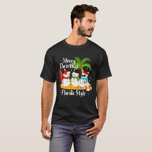 Merry Kerstmis shirt Style T (Voorkant volledig)