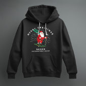 Merry Kerstmis Skiing Santa Winter Persoonlijk Hoodie