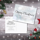 Merry Kerstmis Snow Corporate Holiday Briefkaart