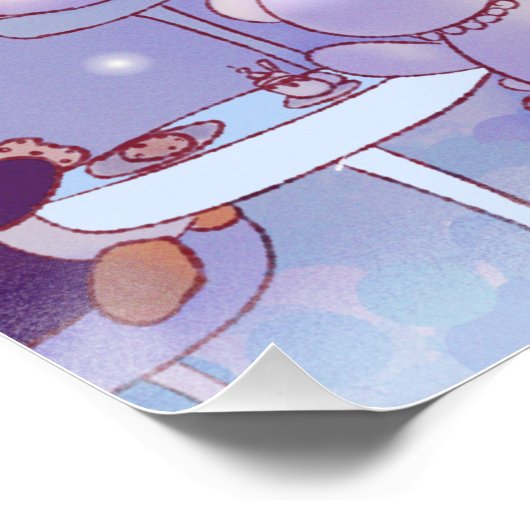 Merry Kerstmis Snowman Cafe Perfect Poster (Hoek)