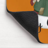 Merry Kerstmis Snowman Dress Mousepad Muismat (Hoek)
