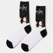 Merry Kerstmis Snowmen Socks Sokken (Links)