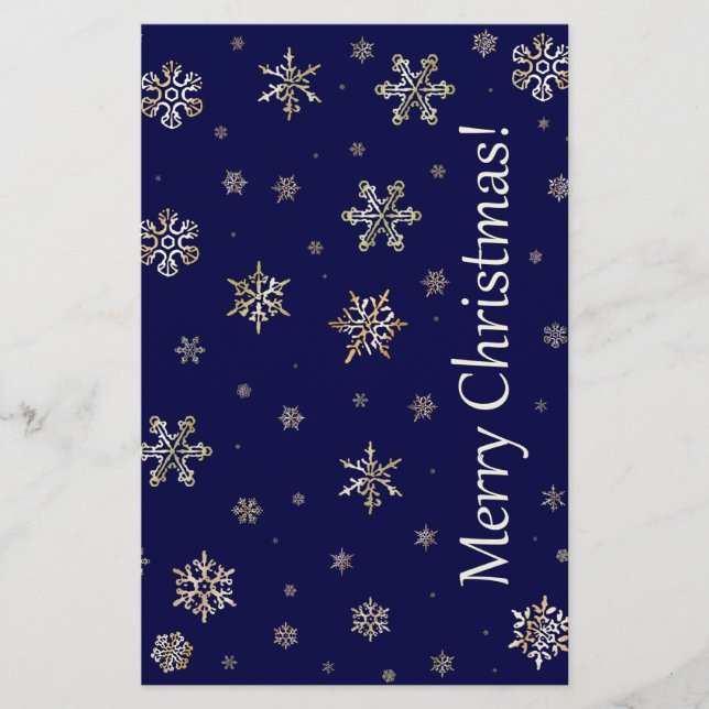 Merry Kerstmis Snowy Night (Voorkant)