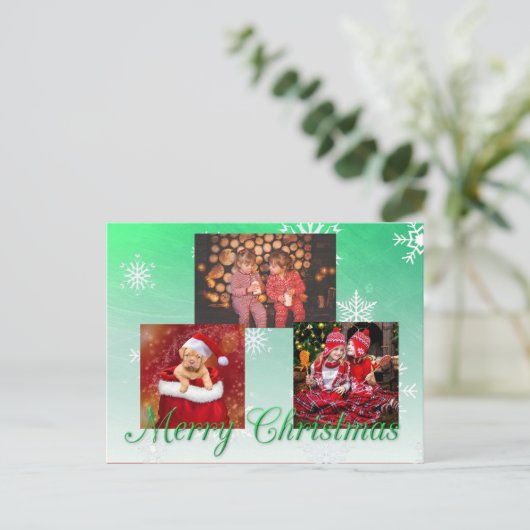 Merry Kerstmis - Specialized Foto Briefkaart (Staand voorkant)