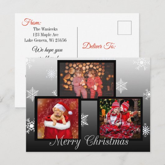 Merry Kerstmis - Specialized Foto Briefkaart (Voorkant / Achterkant)