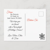 Merry Kerstmis - Specialized Foto Briefkaart (Achterkant)