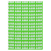 Merry Kerstmis Tablecloth, Thirsty Snowman Green Tafelkleed (Voorkant)