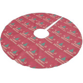 Merry Kerstmis Tree Skirt Kerstboom Rok (Gekanteld)