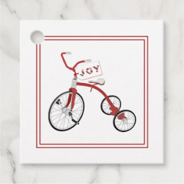 Merry Kerstmis  Tricycle Joy Gift Label