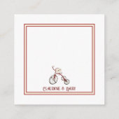 Merry Kerstmis Tricycle Joy Gift Label Informatiekaartje (Achterkant)