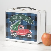 Merry Kerstmis  Truck Blue Buffalo Pset (In situ)