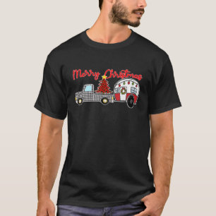 Merry Kerstmis Truck Camper Full Timer Rv T-shirt