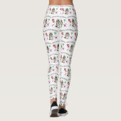 Merry Kerstmis Unicorn en Holiday Snoep Leggings (Achterkant)