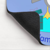 Merry Kerstmis Vissen Penguin Mousepad Muismat (Hoek)