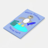 Merry Kerstmis Vist Penguin Post en merkt op Pad Post-it® Notes (Schuin)