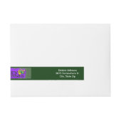 Merry Kerstmis  Wraparound-adreslabel Adreslabel Wikkel (Voorkant)