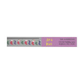 Merry Kerstmis Wraparound Return Address Label (Individueel)