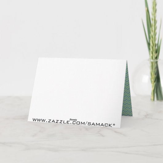 Merry Kerstmis Zig Zag Pattern Your Photo Feestdagen Kaart (Achterkant)