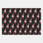 Merry Kerstmis zwarte Afrikaanse Amerikaanse vrouw Inpakpapier Vel (Voorkant 2)