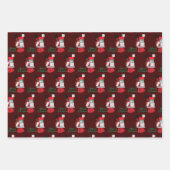 Merry Kerstmis zwarte Afrikaanse Amerikaanse vrouw Inpakpapier Vel (Voorkant 3)