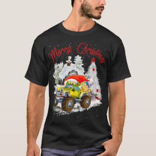 Merry-kerstmonster-vrachtwagen met t-shirt