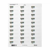 Merry Kerstmuis Etiket (Full Sheet)