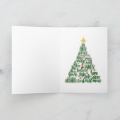 Merry Kerstmuis Feestdagen Kaart (Binnen)