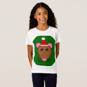 Merry kerstmuis Kinder T Shirt (Voorkant volledig)