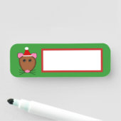 Merry Kerstmuis Naamplaatje (In situ)