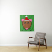 Merry Kerstmuis Wandkleed (In situ)