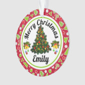 Merry kerstnaam Ornament (voorkant)