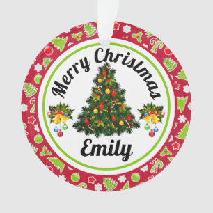 Merry kerstnaam Ornament