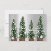 Merry kerstnaam Roos Licht Silver Kaart (Achterkant)